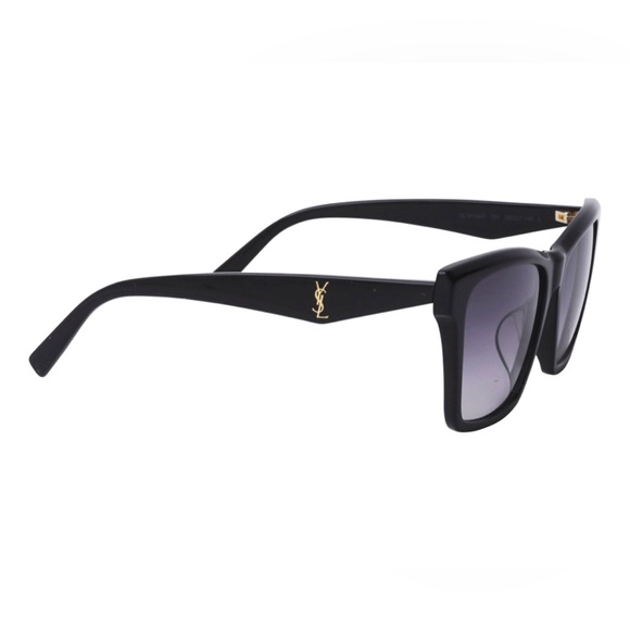 NEW SAINT LAURENT CAT EYE SL M104 001 SUNGLASSES SAINT LAURENT SLM104 001 BLACK - Picture 4 of 6